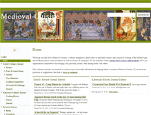 Tablet Screenshot of medievalcuisine.com